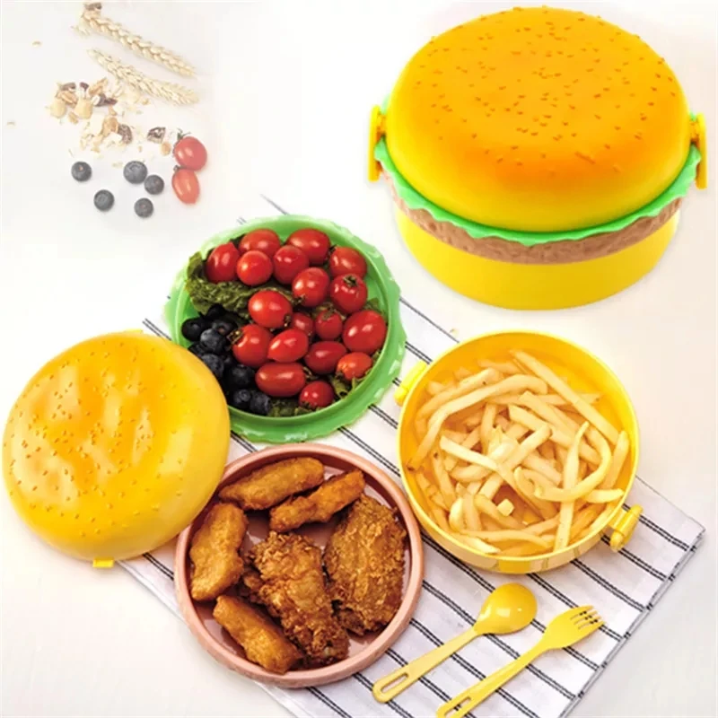 Hamburger-Lunchbox, doppelstöc – Bento Box Two Tier Bewertung und Preis